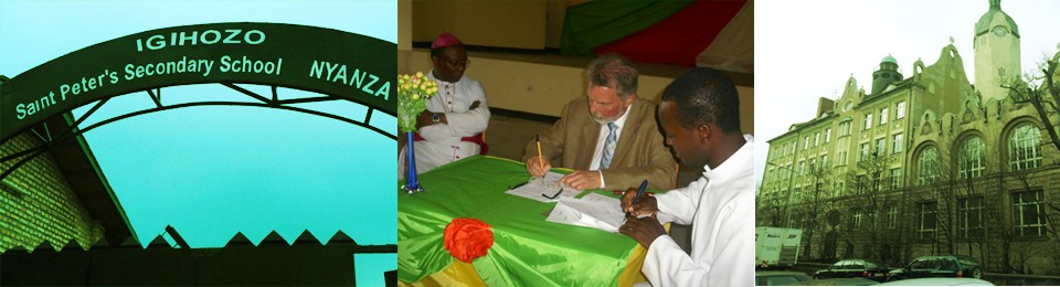 The partnership between  Igihozo Saint Peter(Rwanda) and Bismark School in Nuremberg(Germany)